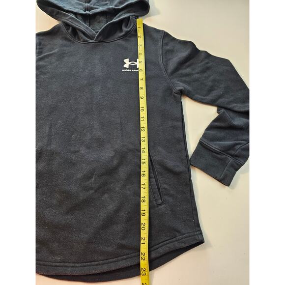 Under armour youth medium YM black boys hoodie active warm y2k ^ - Picture 8 of 8